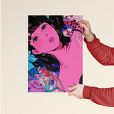 Dream Pop Girl – Vaporwave Anime Aesthetic Poster